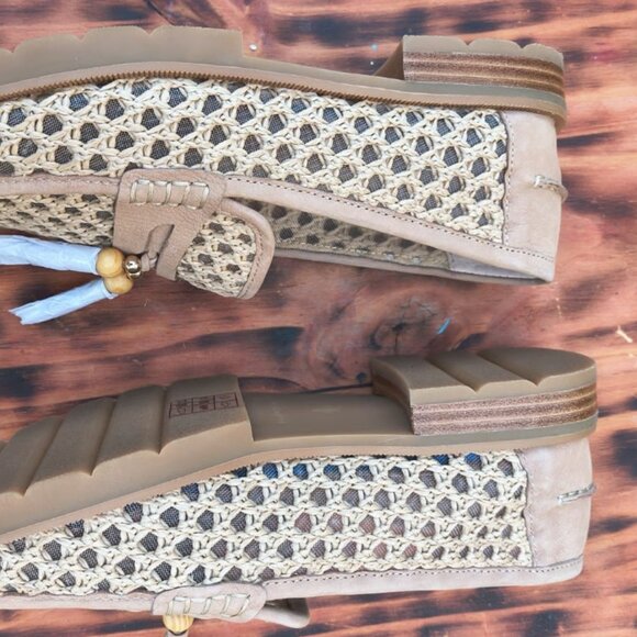 NEW Donald Pliner Lenny Woven Raffia Tassel Loafer (Women) Sz 8M Originally $240 - Picture 7 of 7